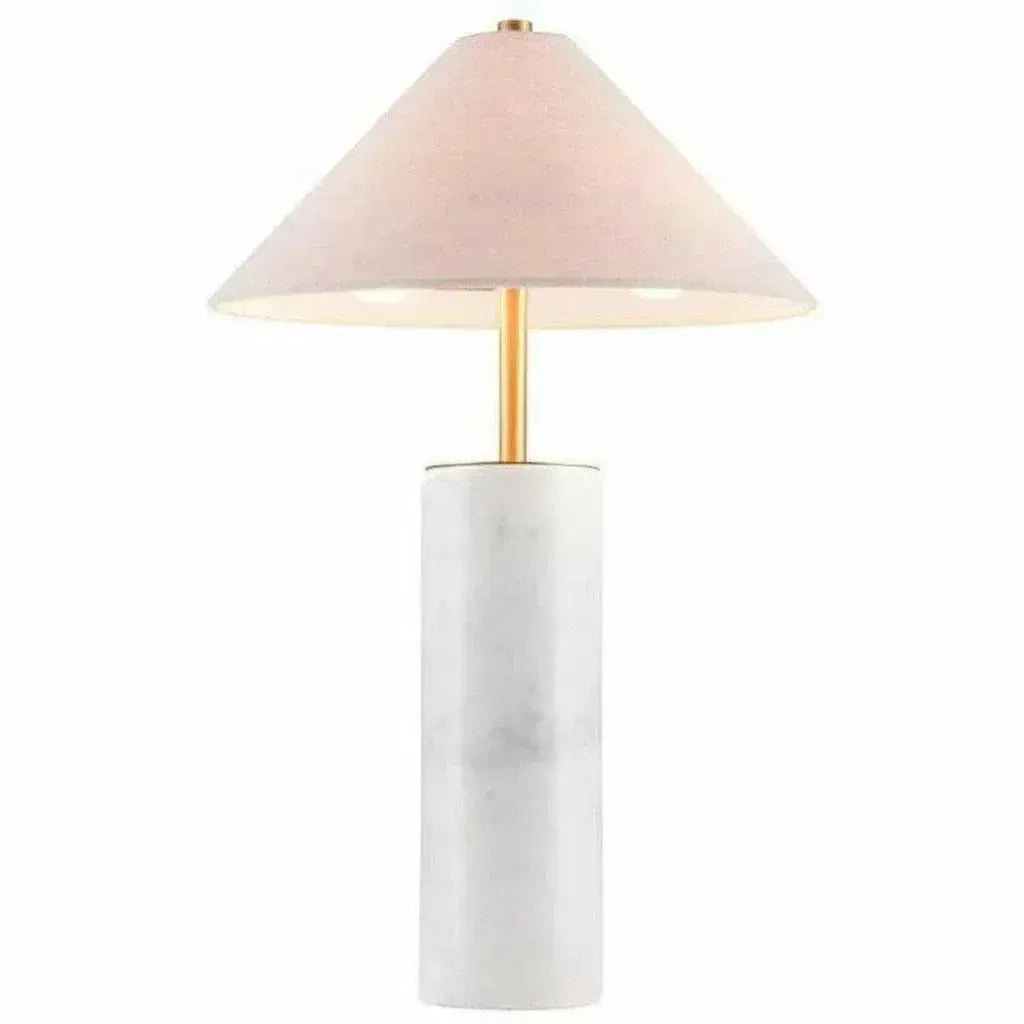 Ciara Table Lamp Beige & White