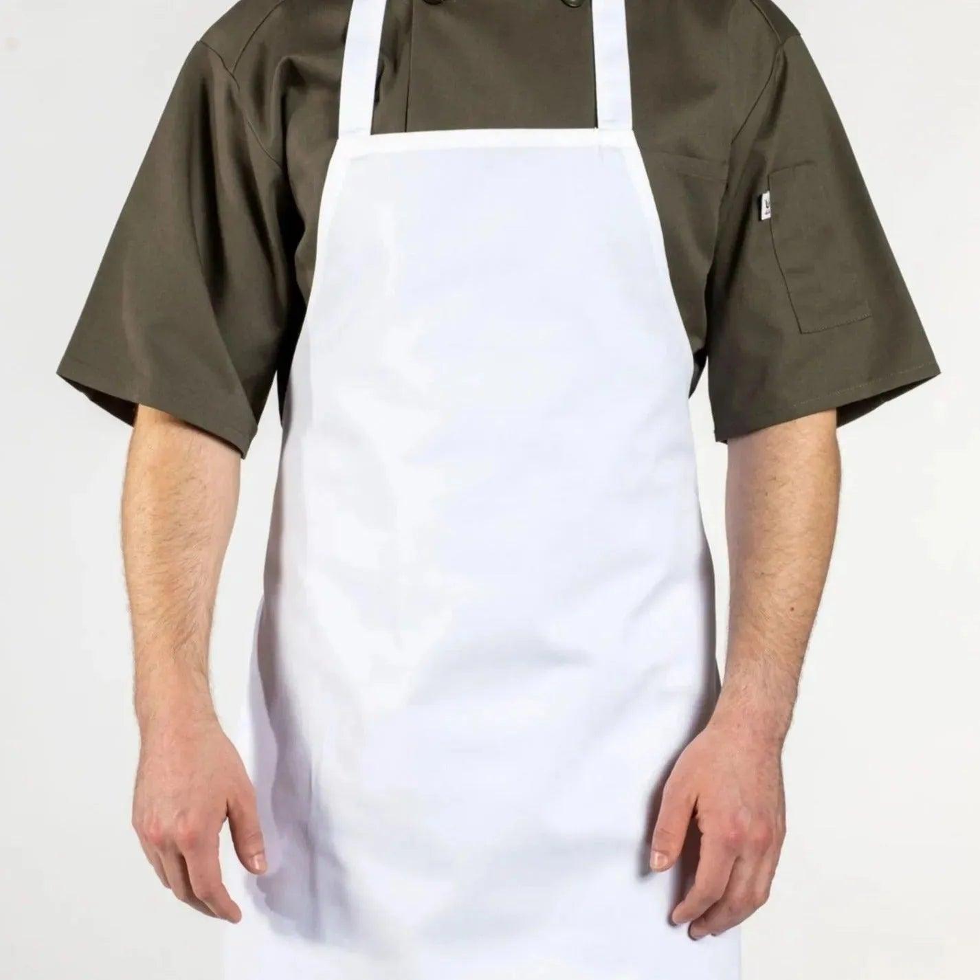 Classic Twill Cotton Blend Mid Length Bib Aprons 2 PK - PRHOMZ