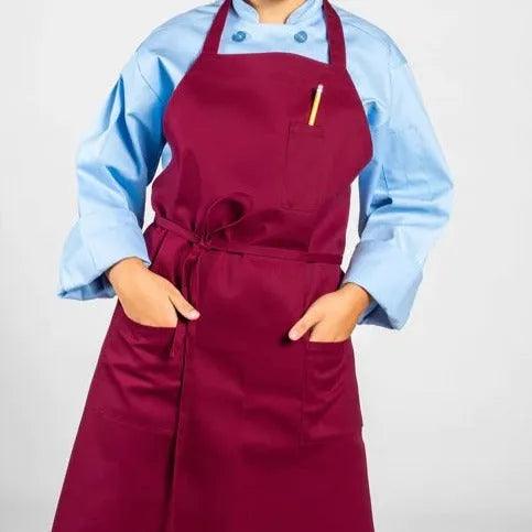 Cotton Blend Classic Twill Bib Aprons 2 PK - PRHOMZ