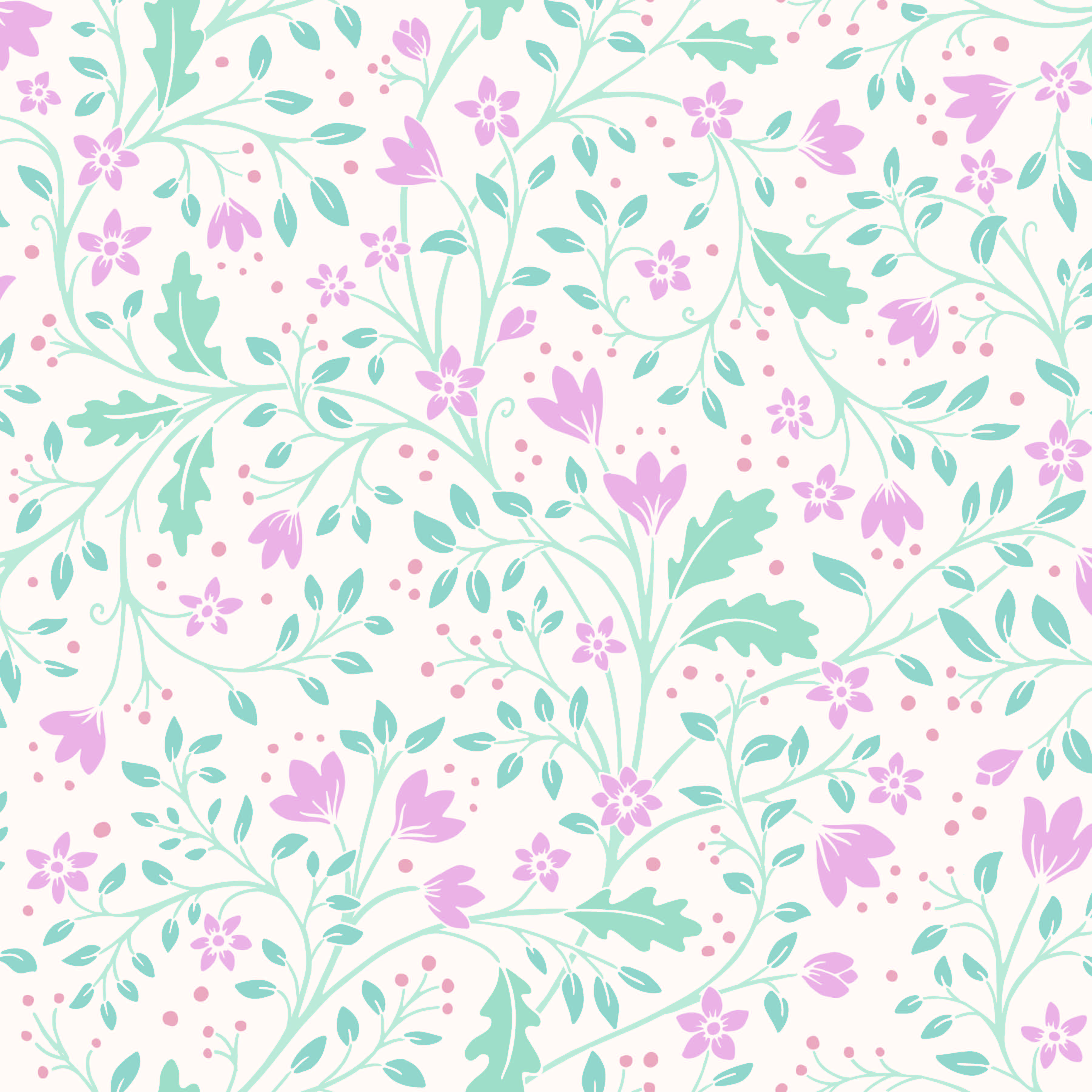 Clematis Wallpaper by Anna Black Creative