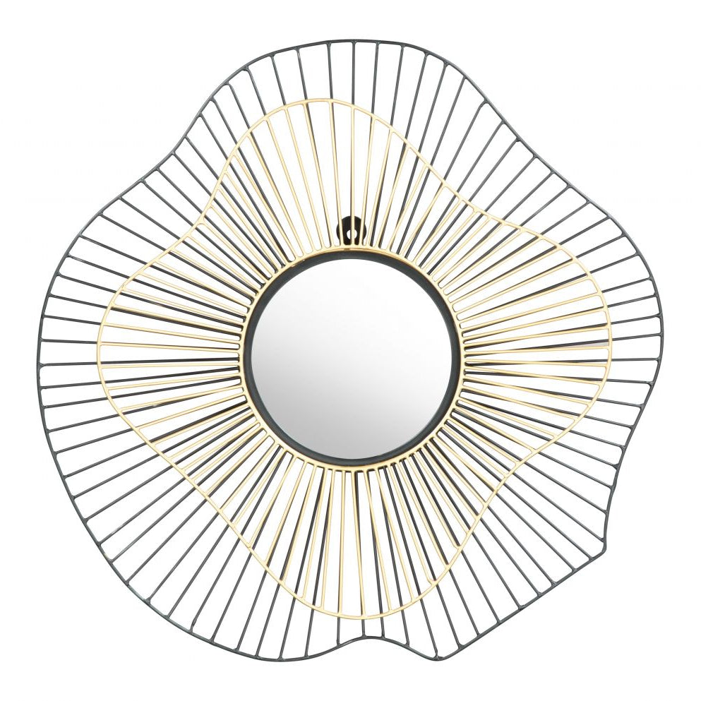 Comet Iron Franm Round Wall Mirror