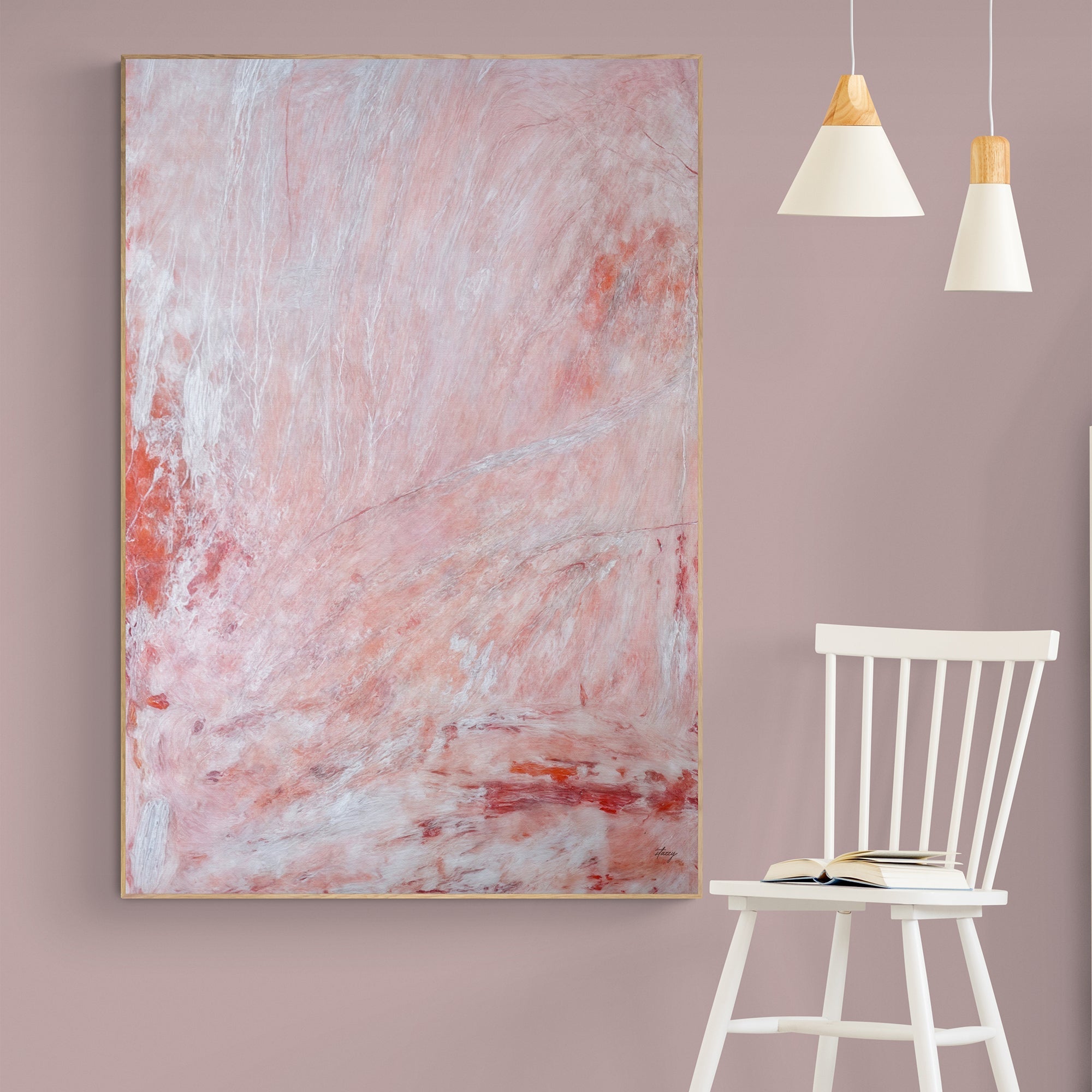 Canvas Print: "Crimson Veil"