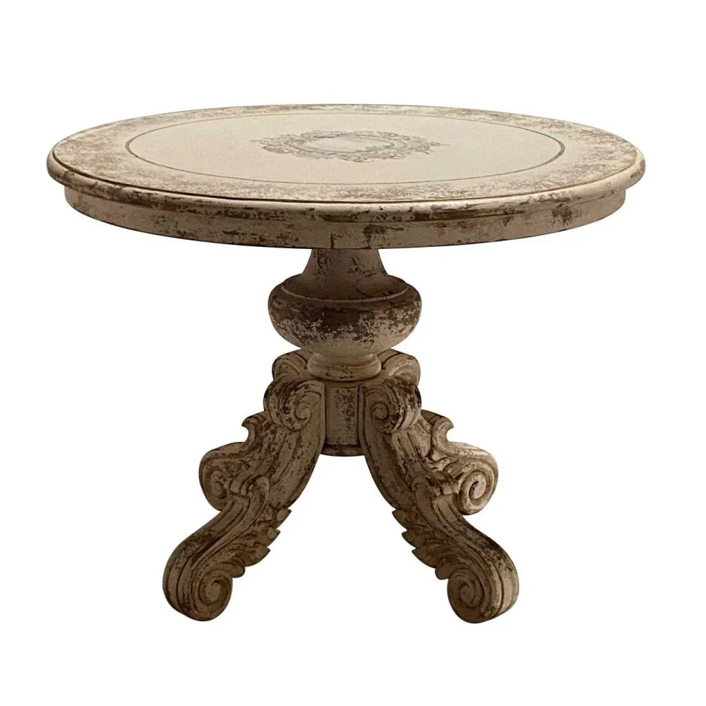 Cristina Wooden Round Accent Table