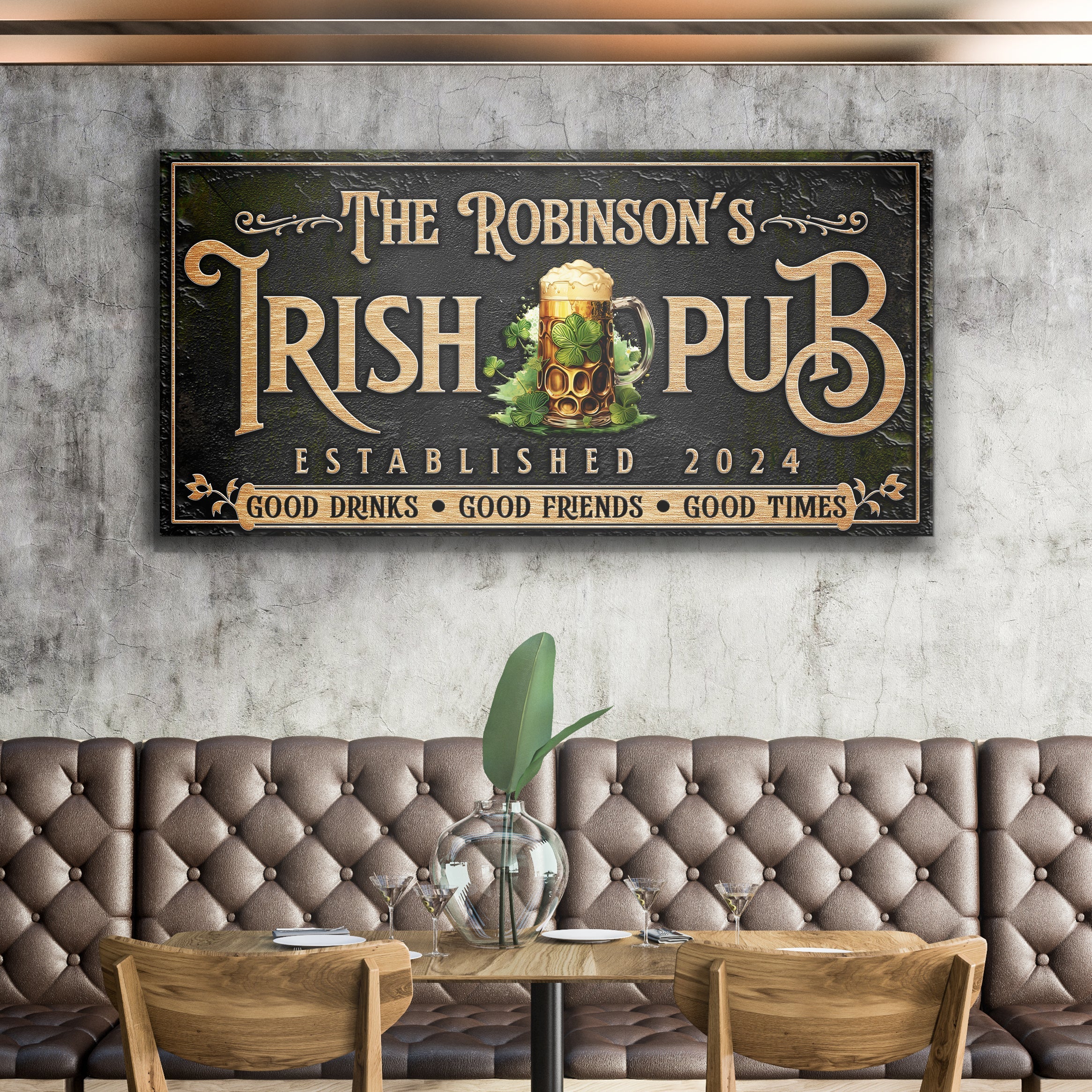 Custom Irish Pub Bar Sign III