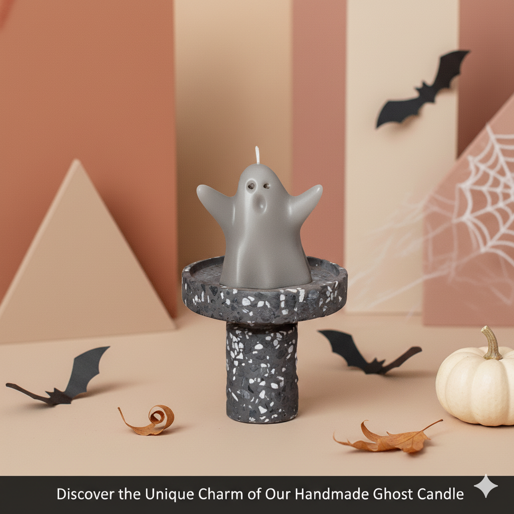 Ghost Candle | Halloween Decor