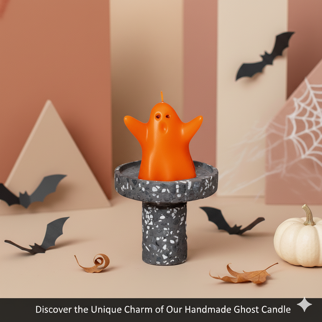 Ghost Candle | Halloween Decor