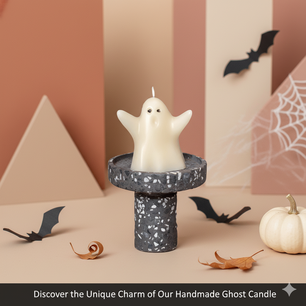 Ghost Candle | Halloween Decor