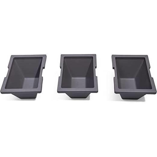 Espresso Rectangular Plastic Raised Garden Bed Planter Box with Removeable Trays - PRHOMZ