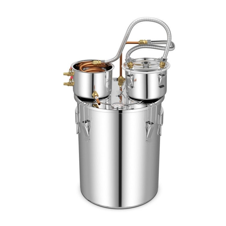10 Gallon Stainless Steel Alcohol Still Fermenting / Distilling Kit-0