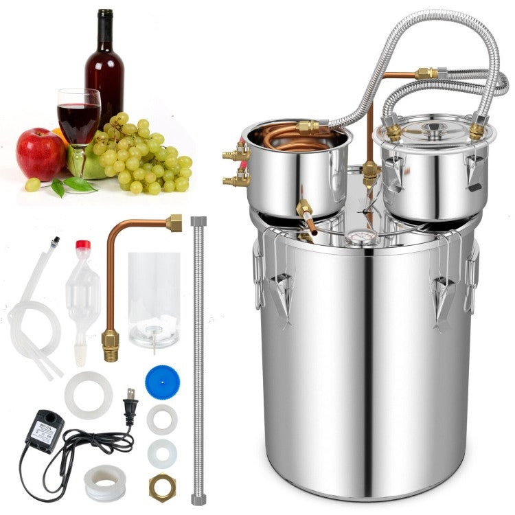 10 Gallon Stainless Steel Alcohol Still Fermenting / Distilling Kit-1