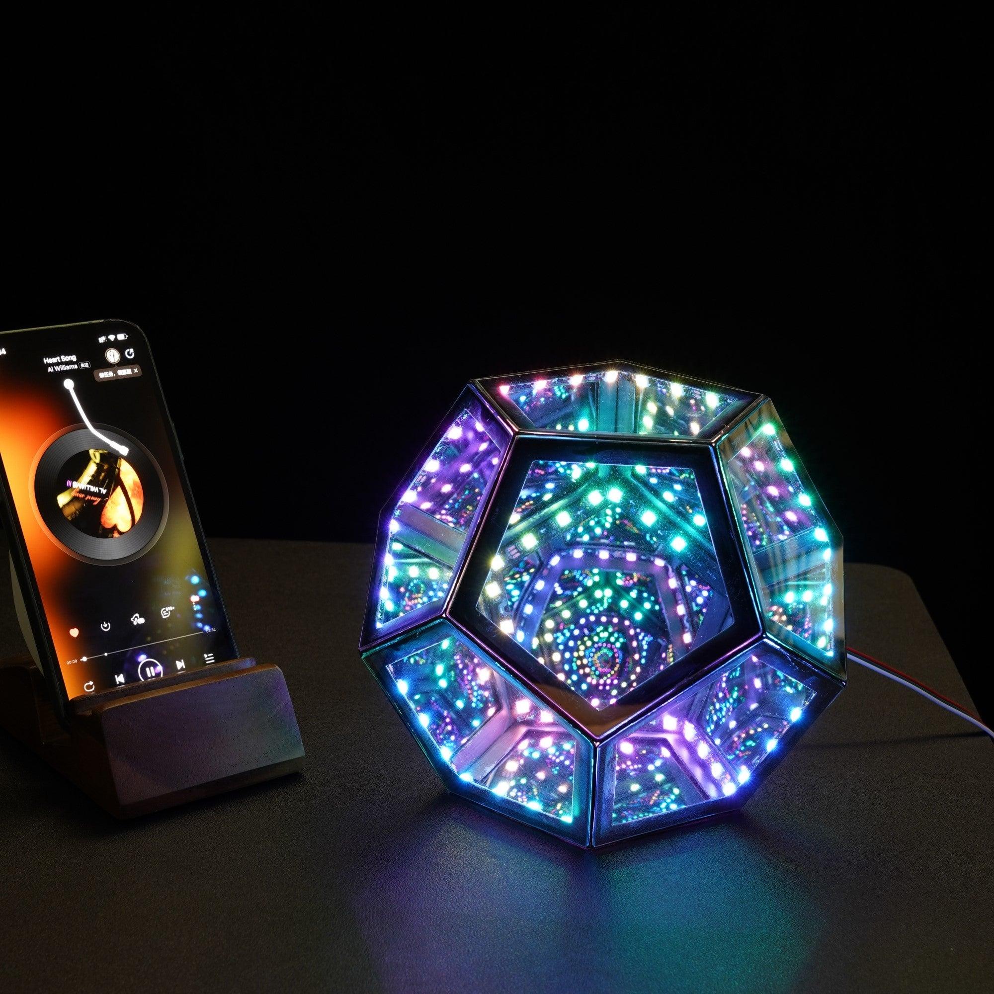 Infinity Dodecahedron Magic Table Lamp - PRHOMZ