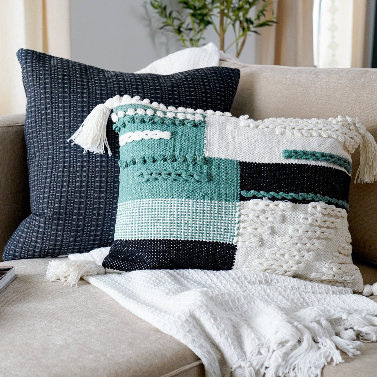 Naima Woven Decorative Pillow