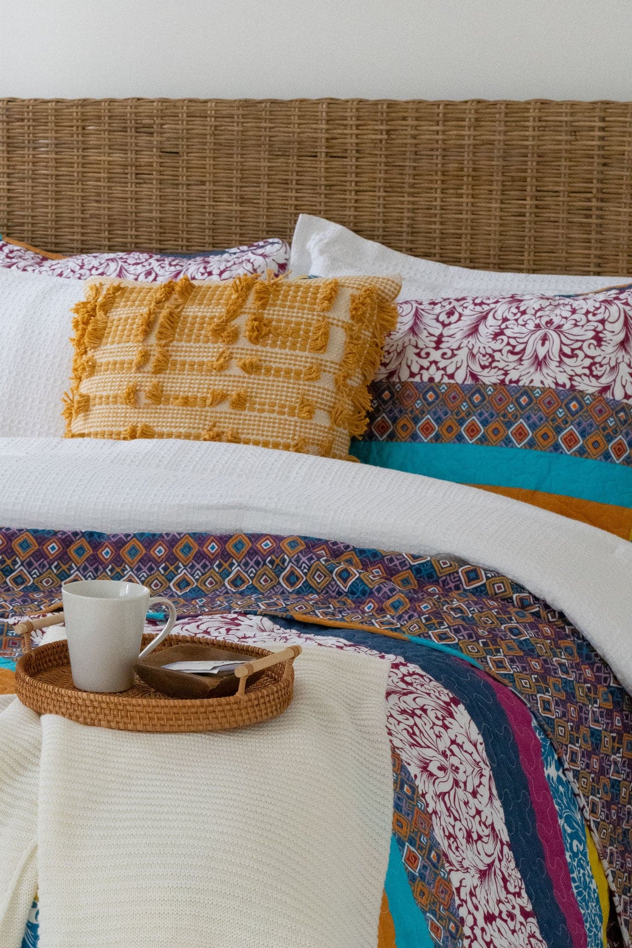 Boho Stripe Quilt Set
