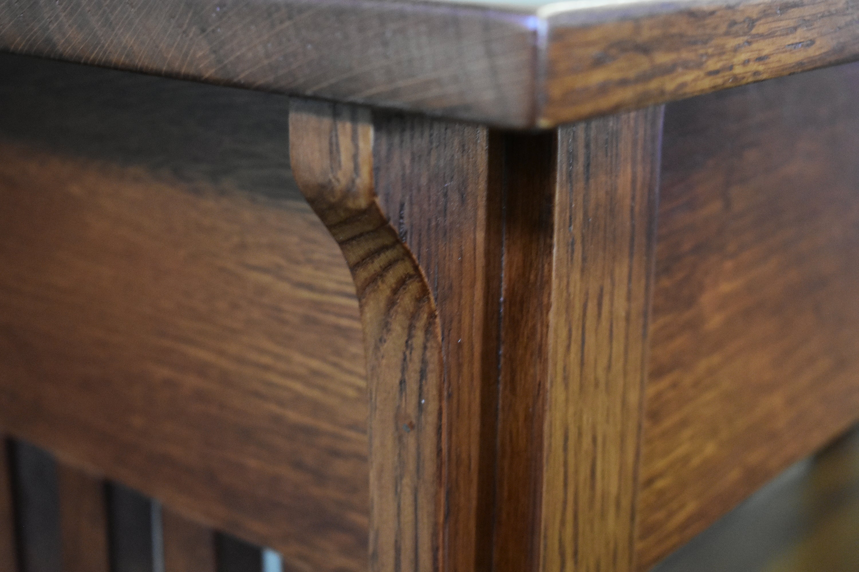Mission 1 Drawer Crofter Style Console Table - Michael's Cherry Stain
