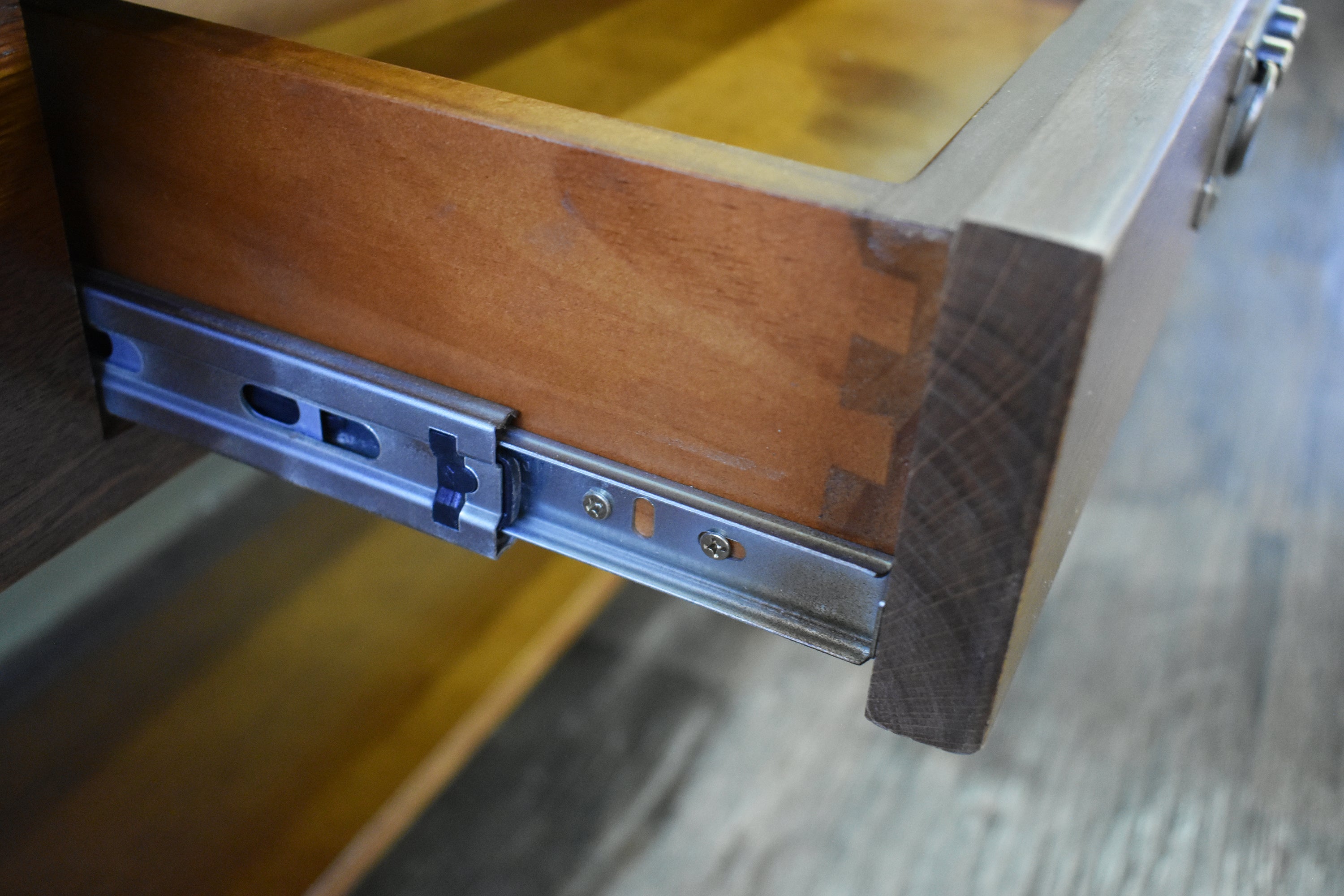 Mission 1 Drawer Crofter Style Console Table - Michael's Cherry Stain