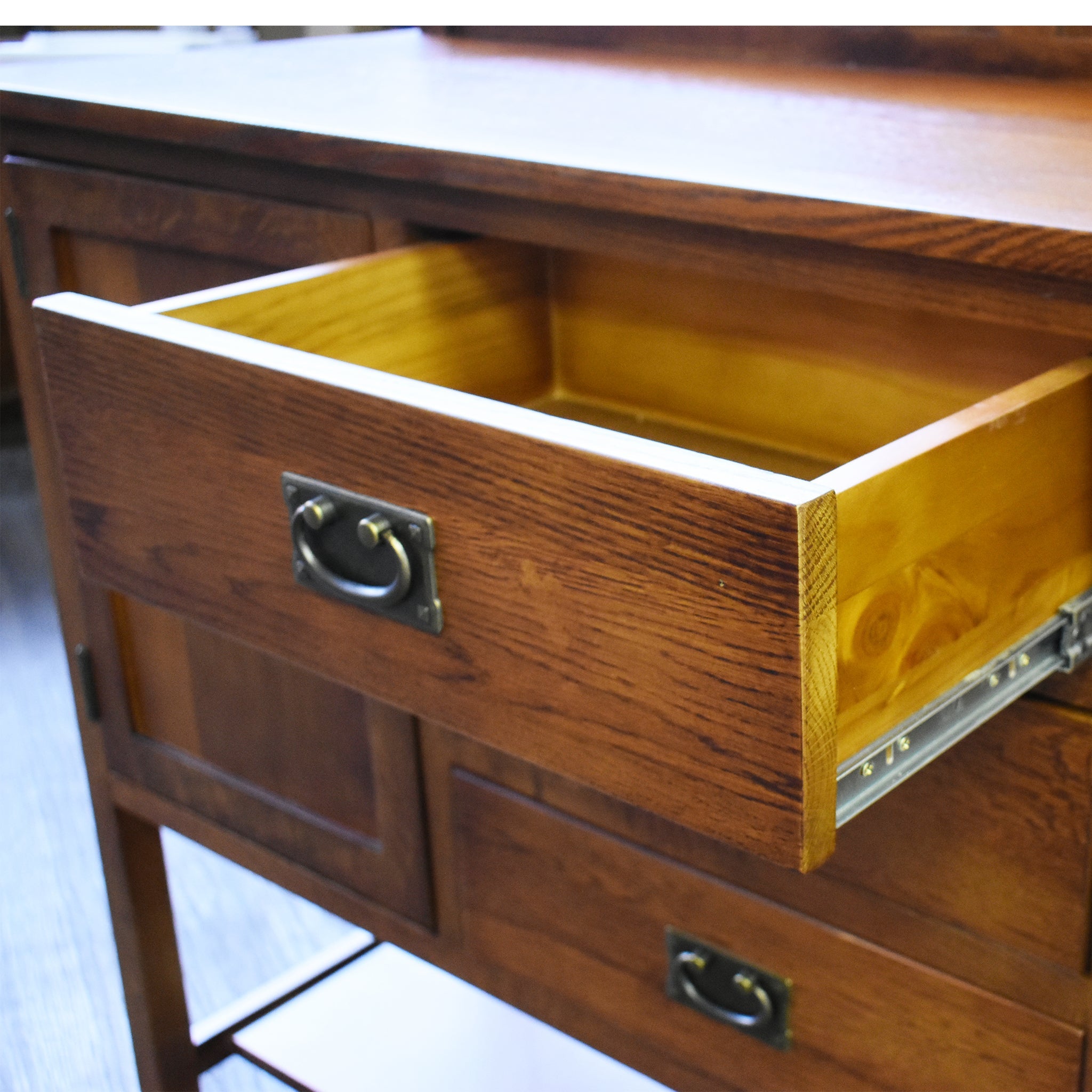 Mission Turner Sideboard-3 Drawers-2 Doors-Michael's Cherry (MC-A)-58"