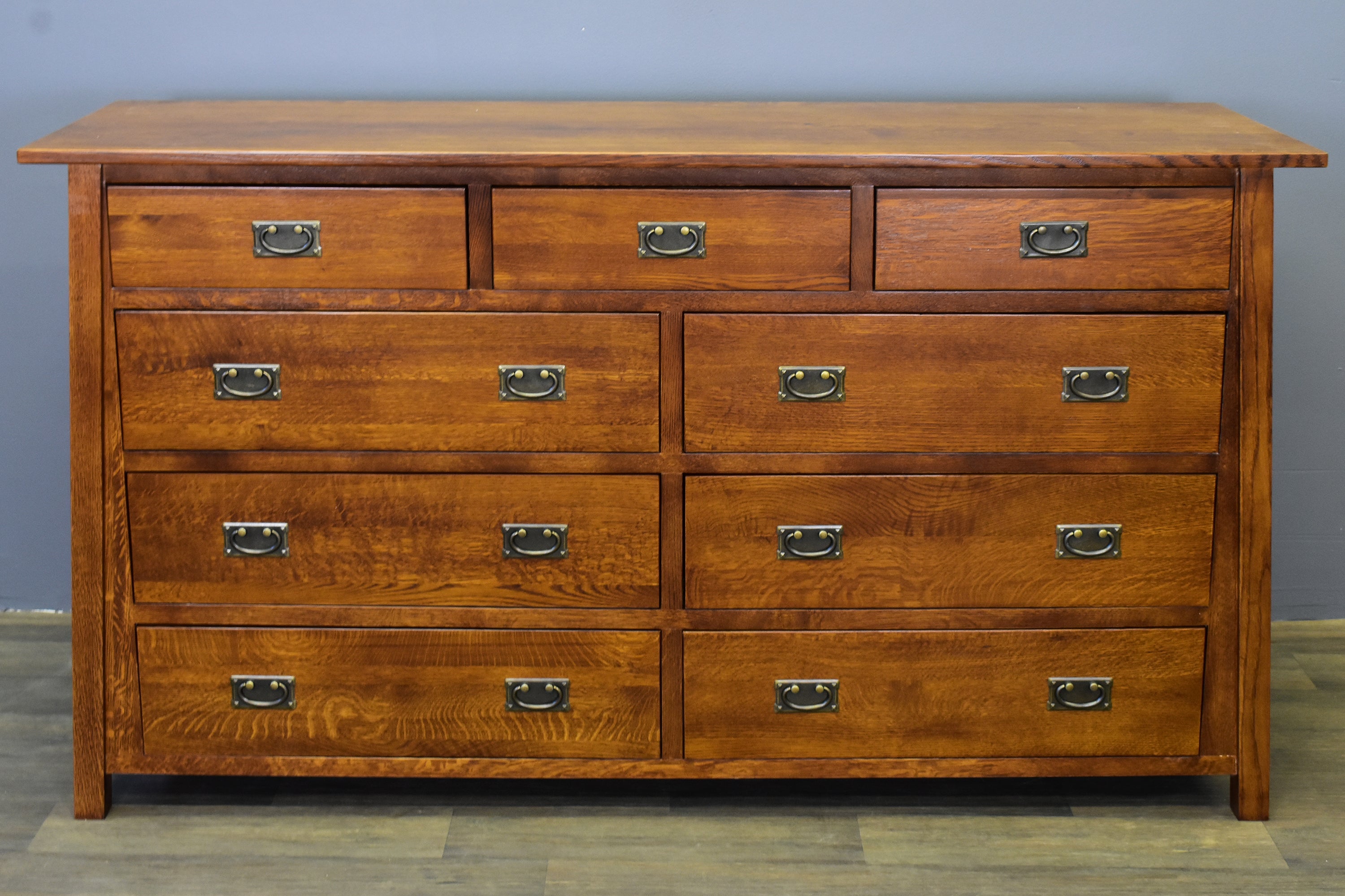 Mission 9 Drawer Dresser - Michael's Cherry (MC-A)
