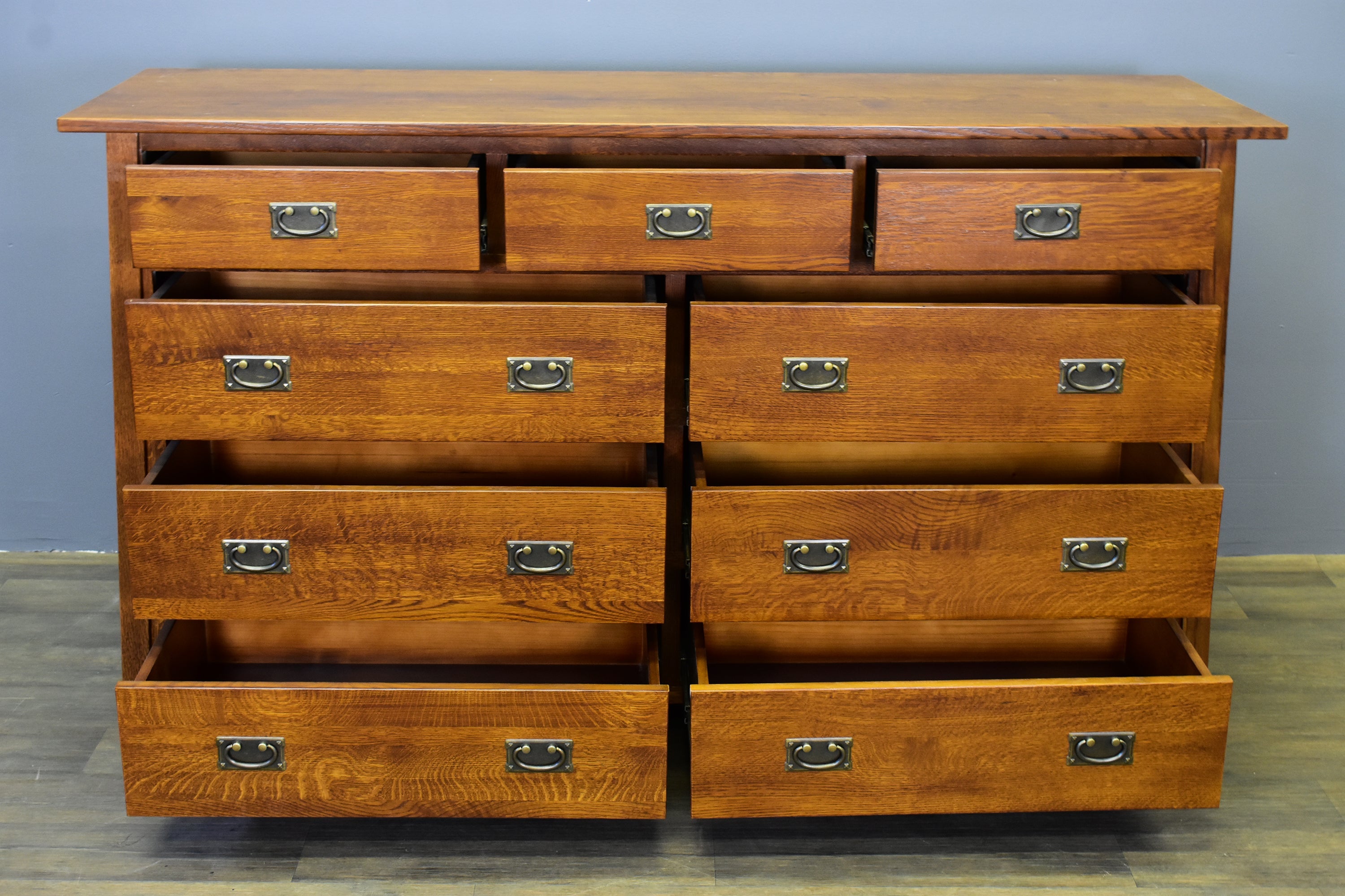 Mission 9 Drawer Dresser - Michael's Cherry (MC-A)