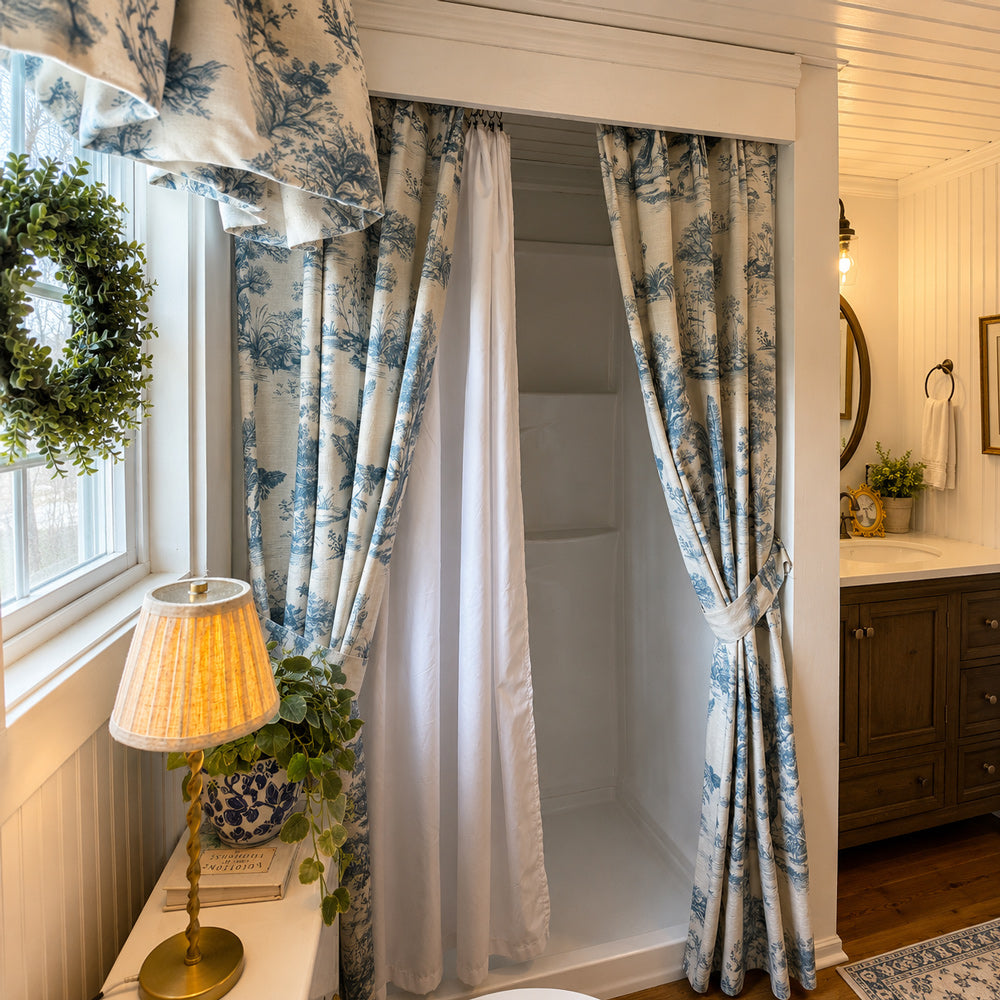 Daphne French Country Style Toile Curtains