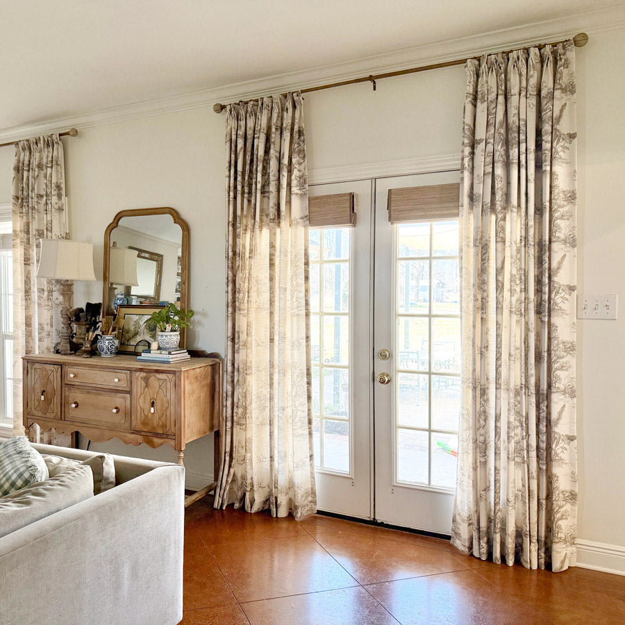 Daphne French Country Style Toile Curtains