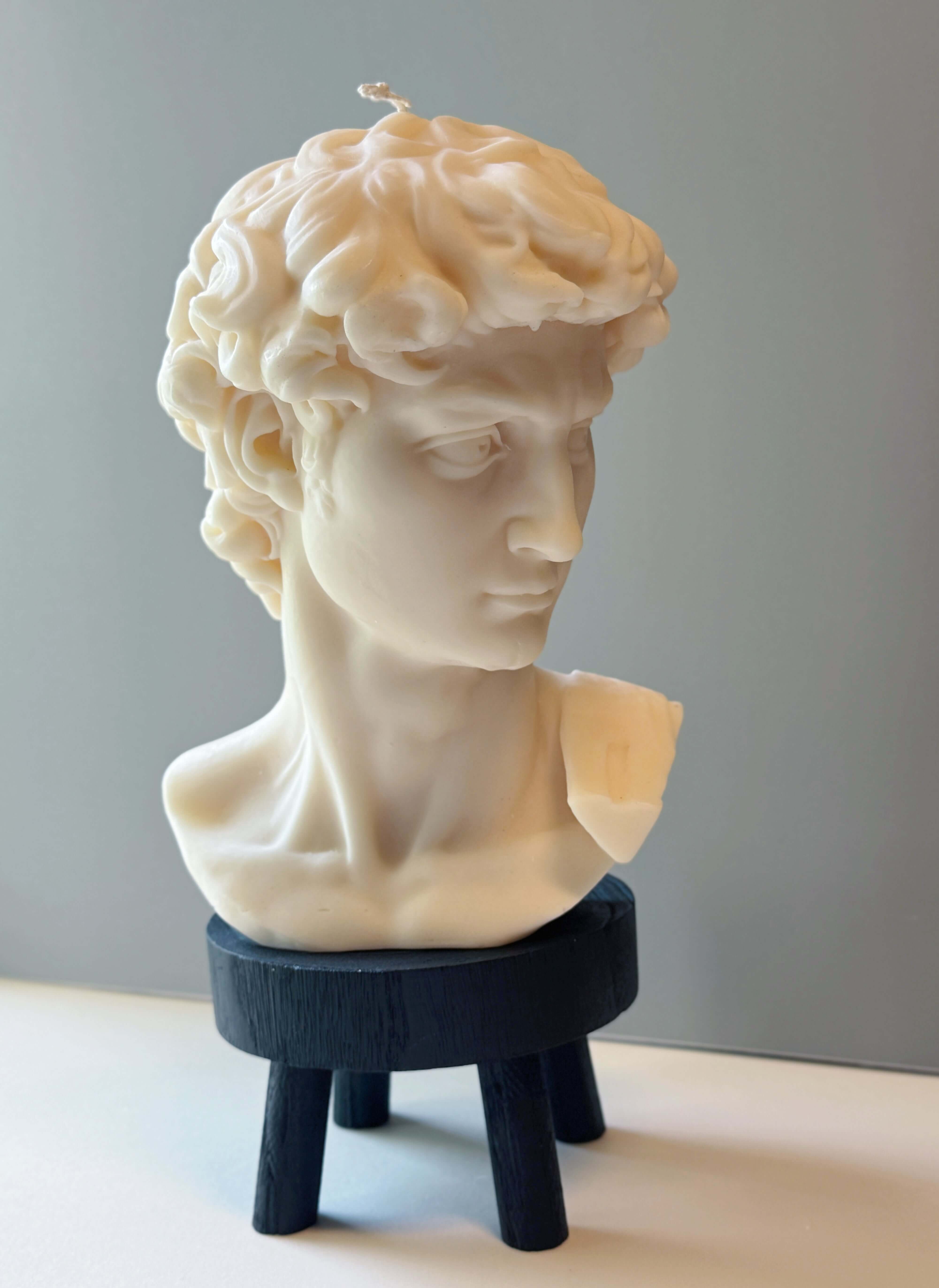 David Head Sculptural Candle | 11" Bust