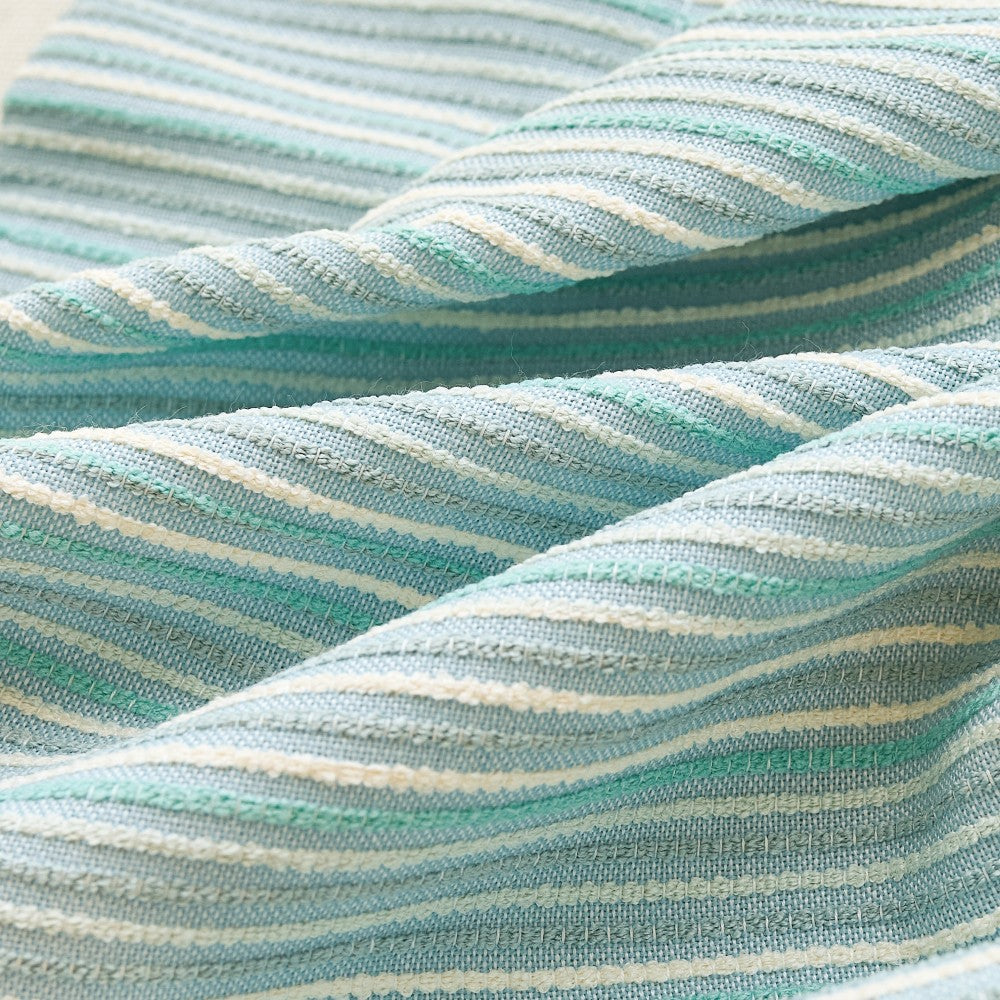 Dolly Coastal Soft Textured Striped Curtains