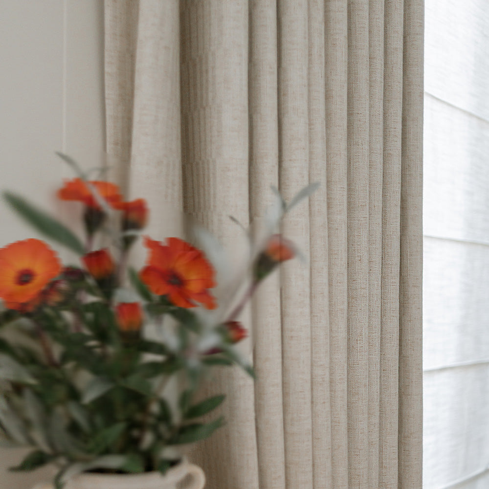 Doris Bamboo Textured Linen Curtains