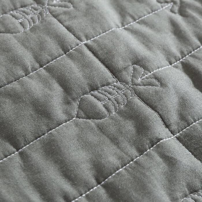 Lightweight Dark Green Brick Fish Pattern 4 Piece Cotton Daybed Cover Set - PRHOMZ