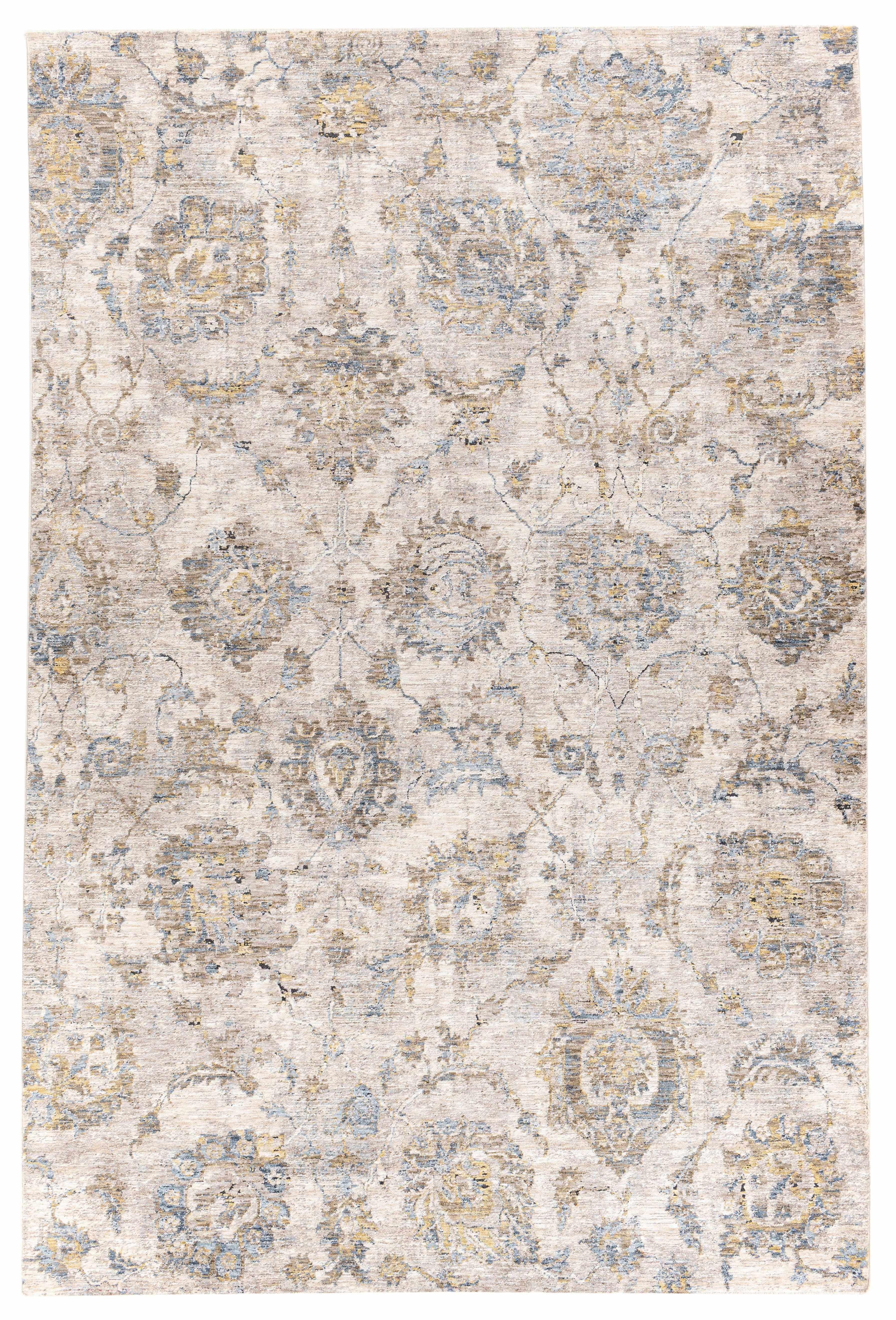 Morinville Teal Floral Rug - PRHOMZ