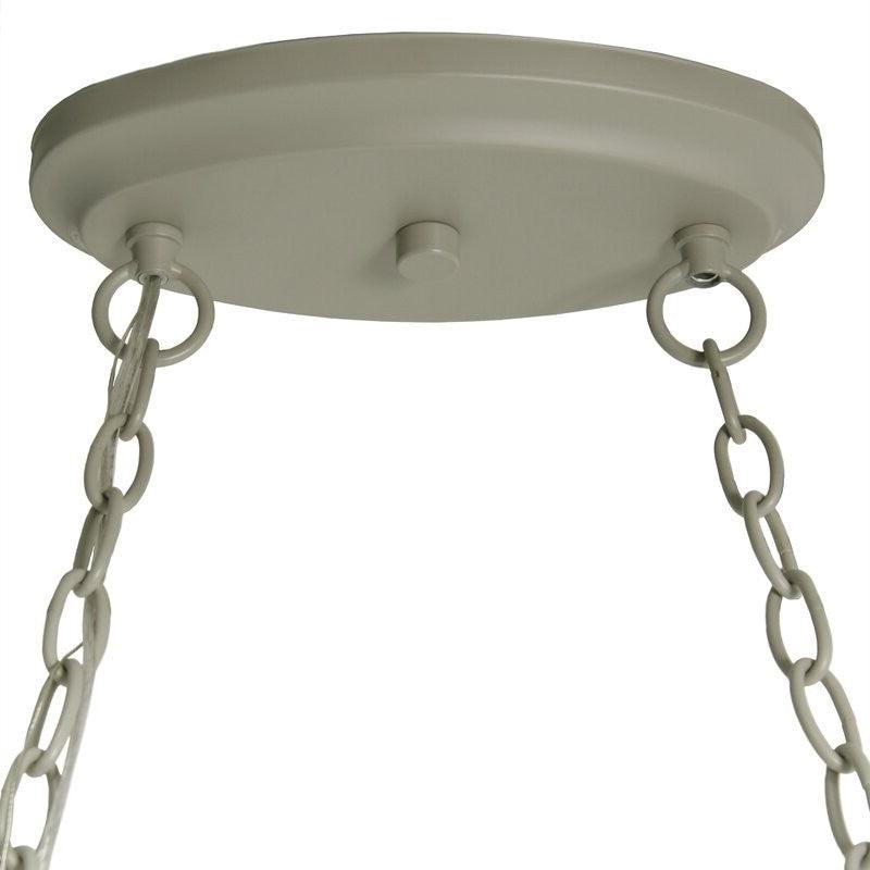 Rustic 2 Light 10 Hook Ceiling Mounted Hanging Pot Rack in Slate Gray - PRHOMZ