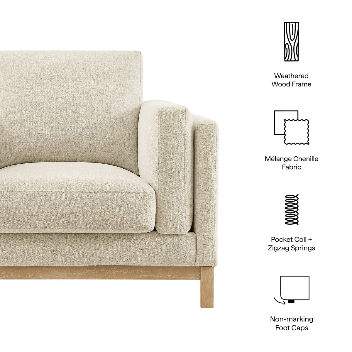 Roscoe Fabric Armchair by Modway