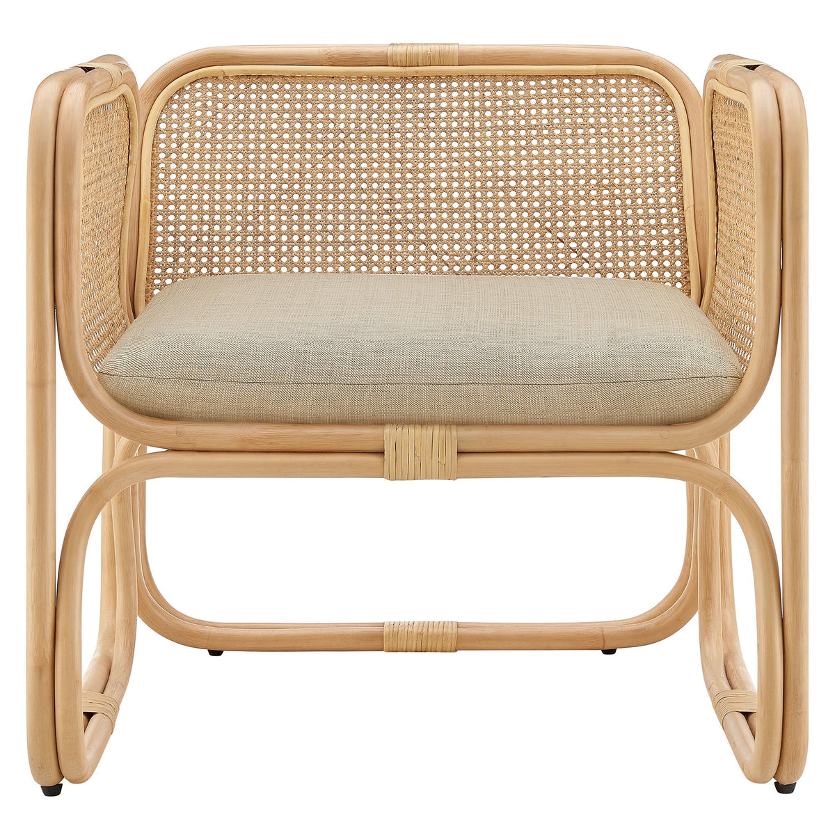 Ellis Natural Rattan Accent Armchair by Modway