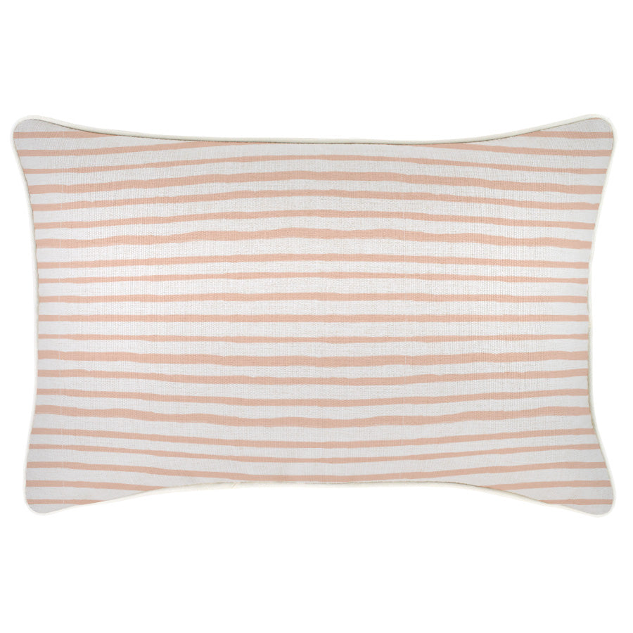 Cushion Cover-With Piping-Paint Stripes Blush-35cm x 50cm-0