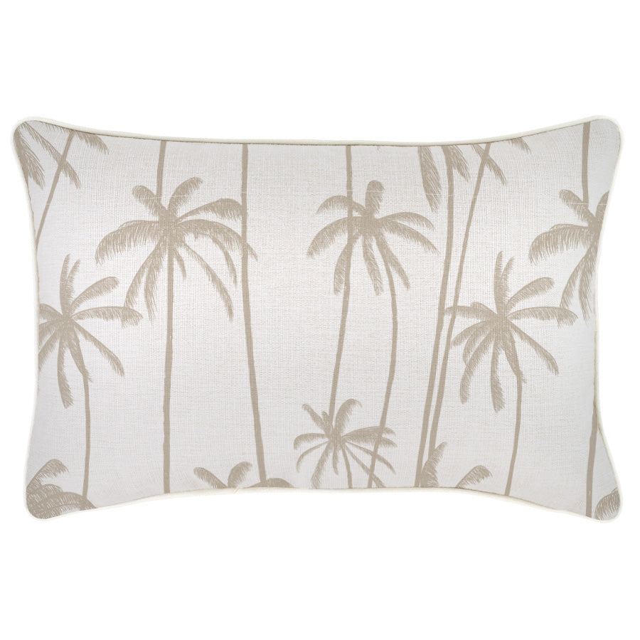 Cushion Cover-With Piping-Tall Palms Beige-35cm x 50cm-0