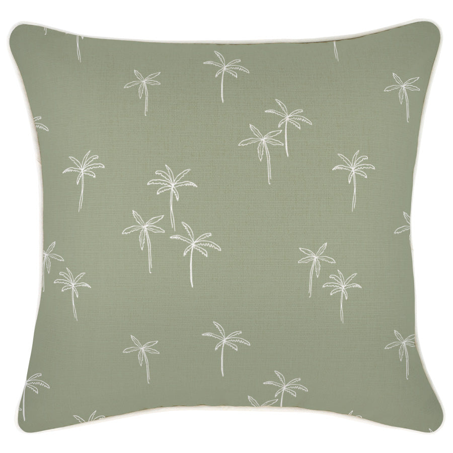 Cushion Cover-With Piping-Palm Cove Sage-45cm x 45cm-0