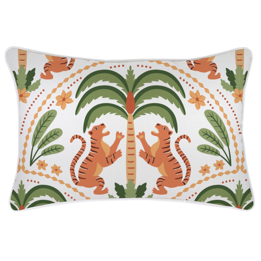 Cushion Cover-With Piping-Tiger Tree White-35cm x 50cm-0