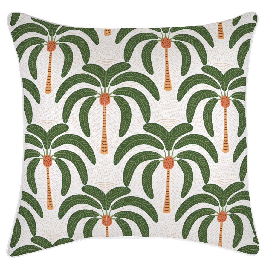 Cushion Cover-With Piping-Costa Del Sol White-60cm x 60cm-0