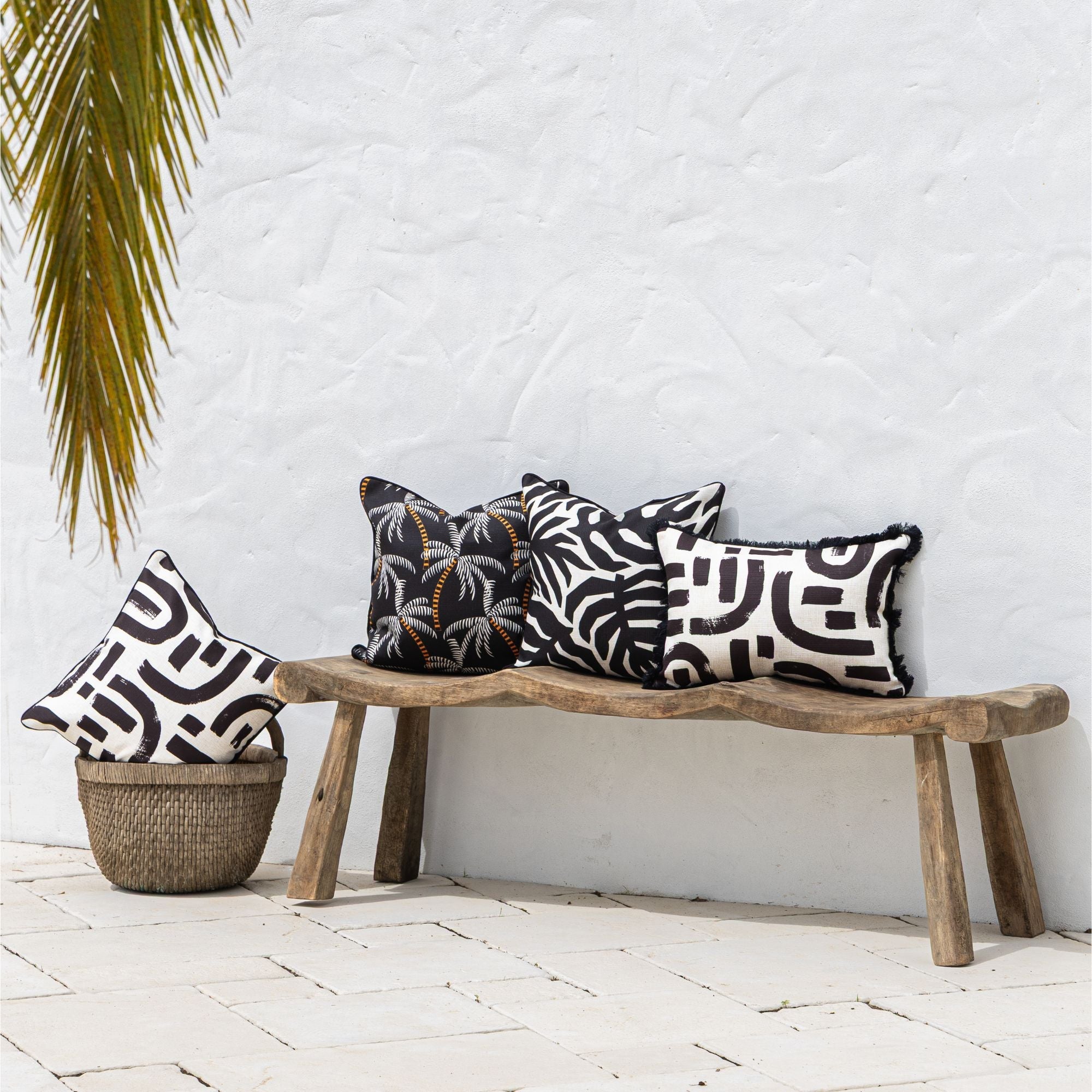 Cushion Cover-With Black Piping-Tavarua-45cm x 45cm-4