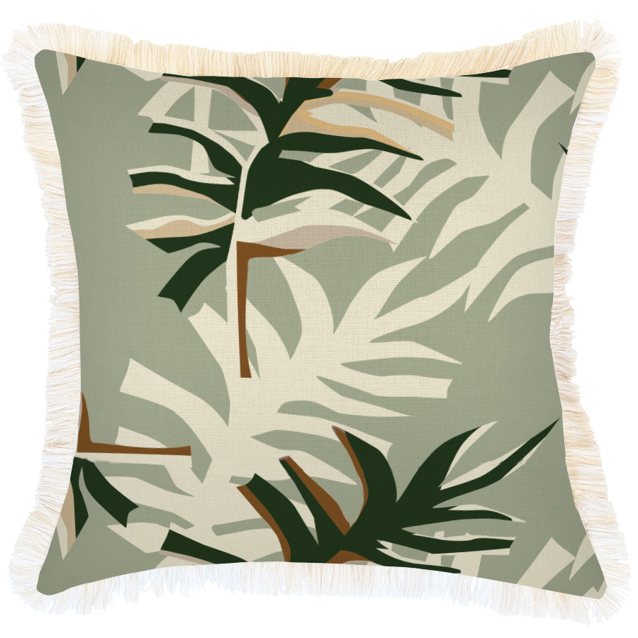 Cushion Cover-Coastal Fringe-Alfresco Sage-45cm x 45cm-0