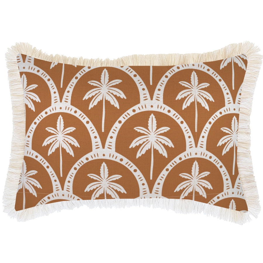 Cushion Cover-Coastal Fringe-Corfu Rust-35cm x 50cm-0