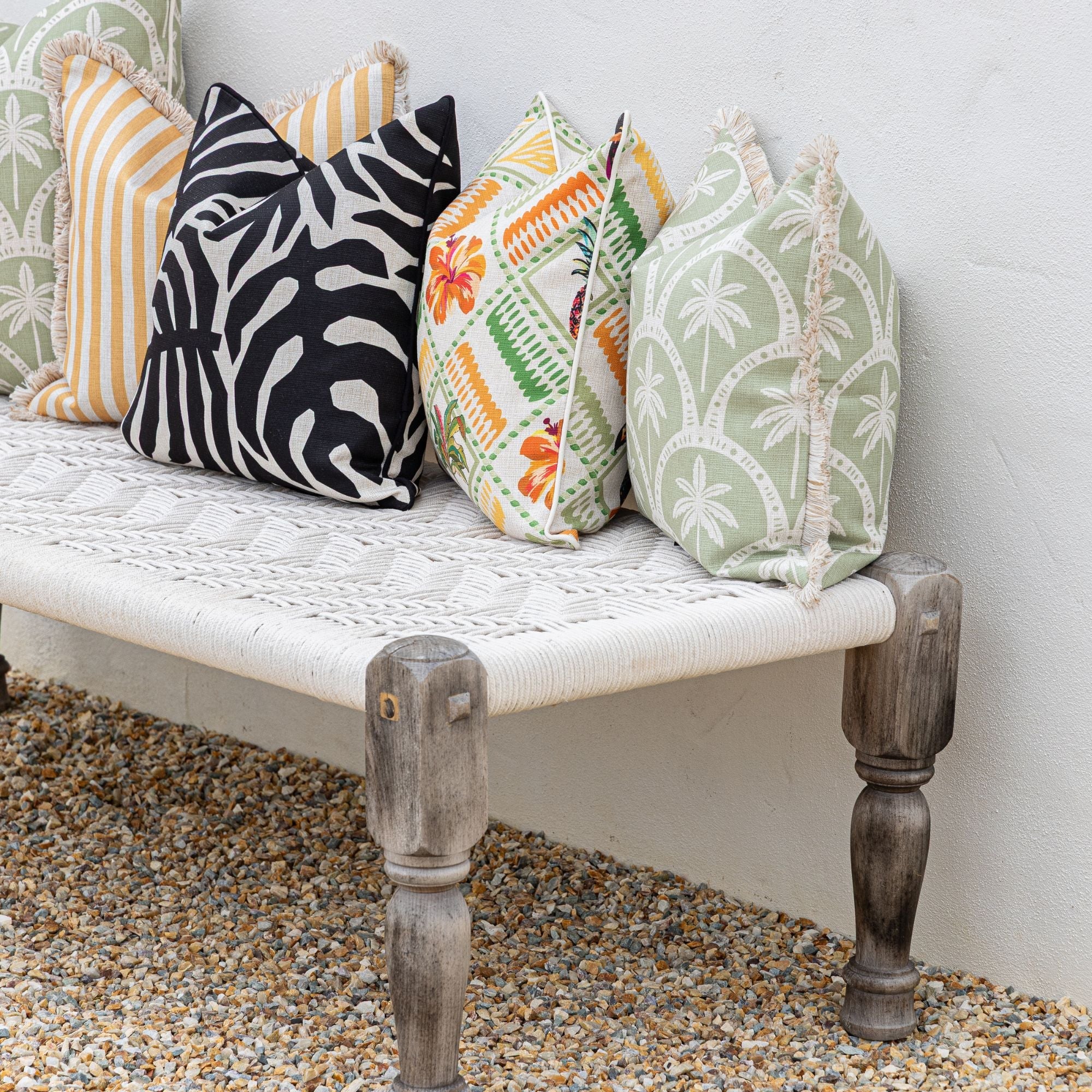 Cushion Cover-Coastal Fringe-Corfu Sage-45cm x 45cm-3