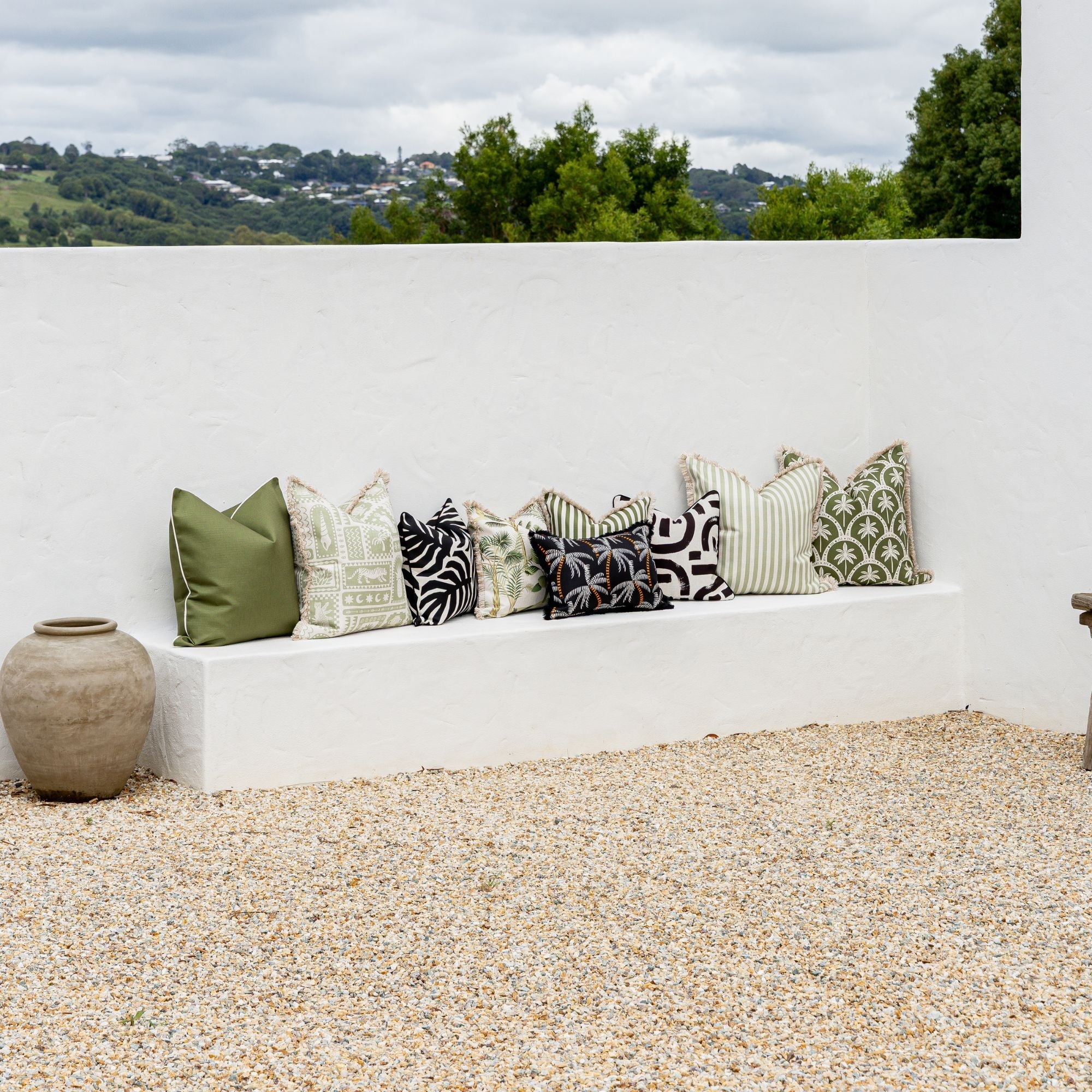 Cushion Cover-Coastal Fringe-Naxos Sage-60cm x 60cm-4