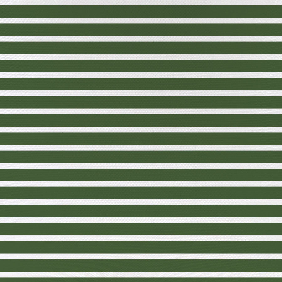 Cushion Cover-Coastal Fringe-Hampton Stripe Dark Green White-60cm x 60cm-1