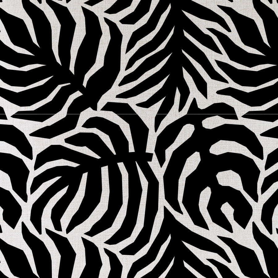 Cushion Cover-Coastal Fringe Black-Casa Palms Black-35cm x 50cm-1