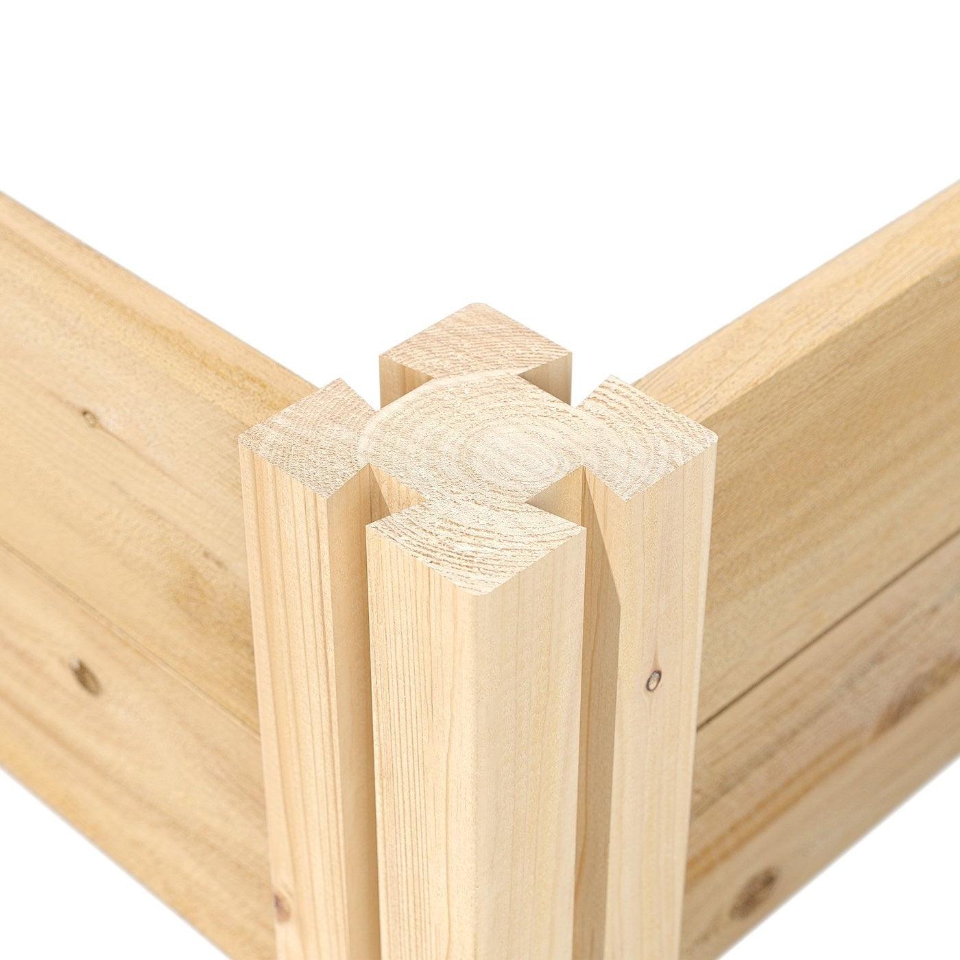 4 ft x 8 ft Cedar Wood 2 Tier Raised Garden Bed - Made in USA - PRHOMZ