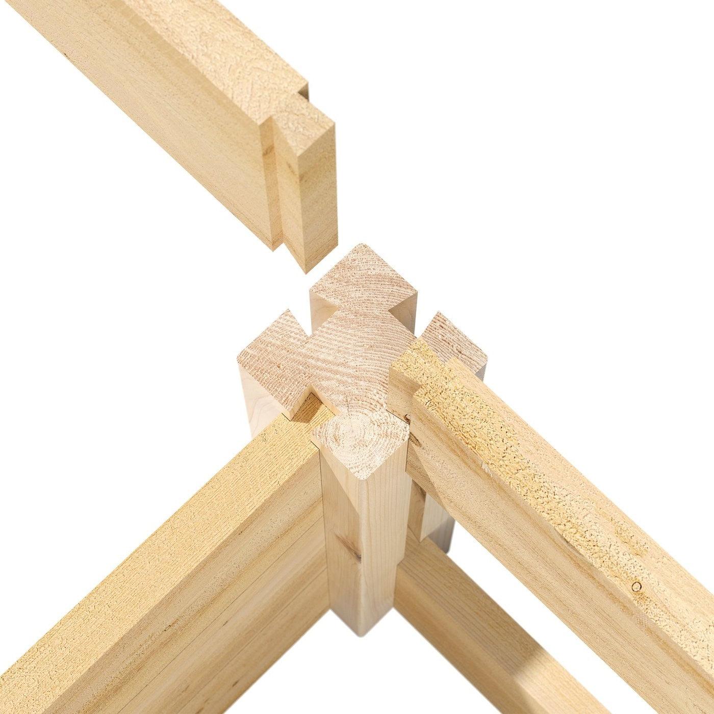 4 ft x 8 ft Cedar Wood 2 Tier Raised Garden Bed - Made in USA - PRHOMZ