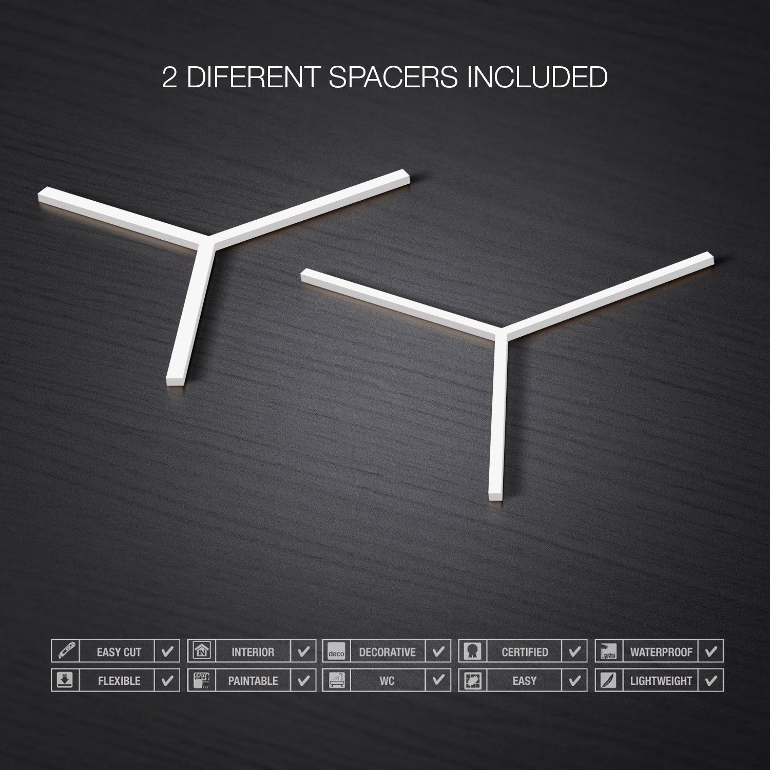 3D Hexagon Wall Decor (Pack 15) - PRHOMZ