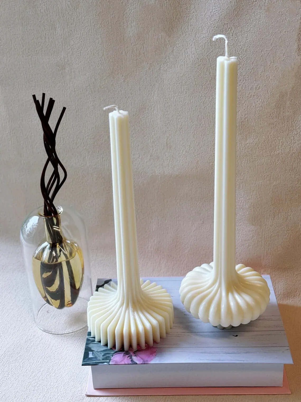 Lantern Pillar Candle | Sculptural Soy Wax