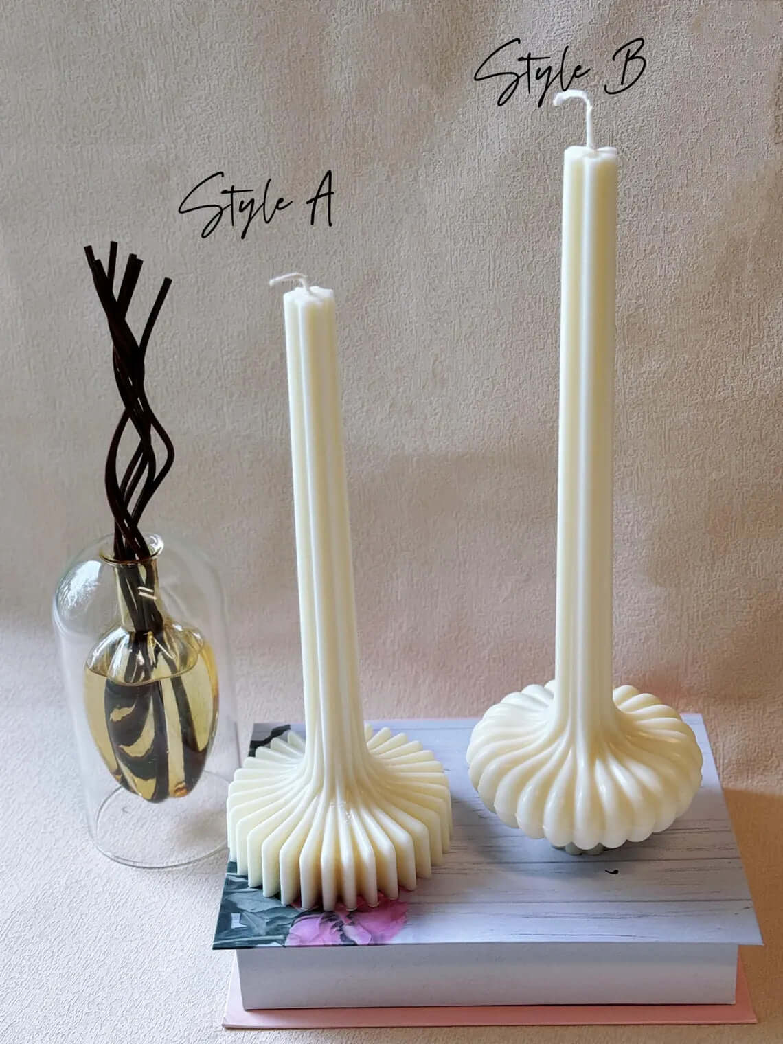 Lantern Pillar Candle | Sculptural Soy Wax