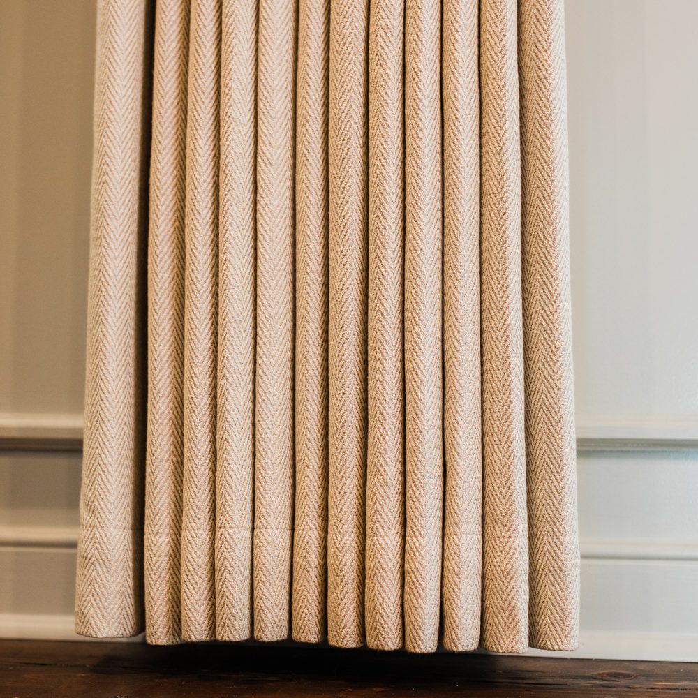 Eli Classic Herringbone Cotton Curtains
